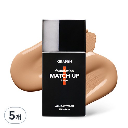 그라펜 매치업 파운데이션 40ml, 23 Beige, 5개