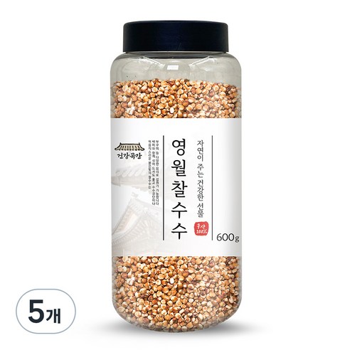 건강곡간 영월 찰수수, 600g, 5개