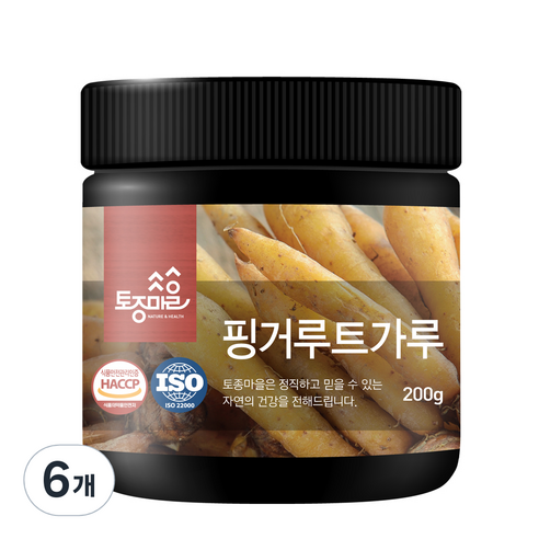 토종마을 핑거루트 건강 분말, 6개, 200g