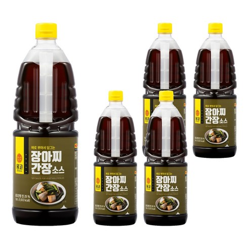 몽고 장아찌 간장소스, 1.8L, 5개