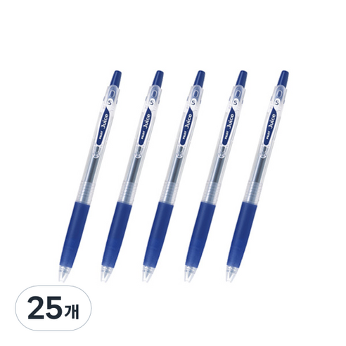 파이롯트 쥬스 젤잉크펜 0.38mm, 블루블랙, 25개