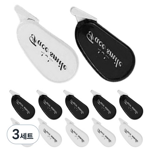 영아트 수정 테이프 2종 x 6p 세트, 블랙, 화이트, 3세트