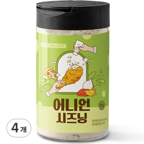 디쉬프로젝트 어니언 시즈닝, 80g, 4개