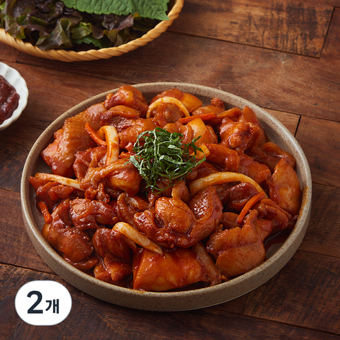프레시오늘 신선냉장 통마늘 양파를 갈아만든 모모치킨 수제 춘천 닭갈비, 2개, 1kg