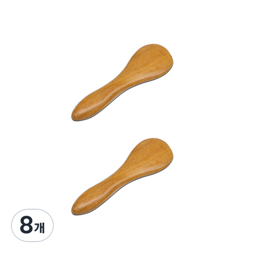 샌달 우드 스크래핑 보드 나무 전신 얼굴 마사지기 I, 8개