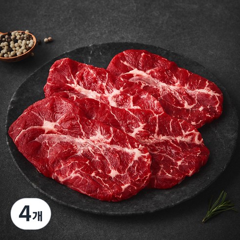 미트엔조이 호주산 부채살 구이용 (냉장), 300g, 4개