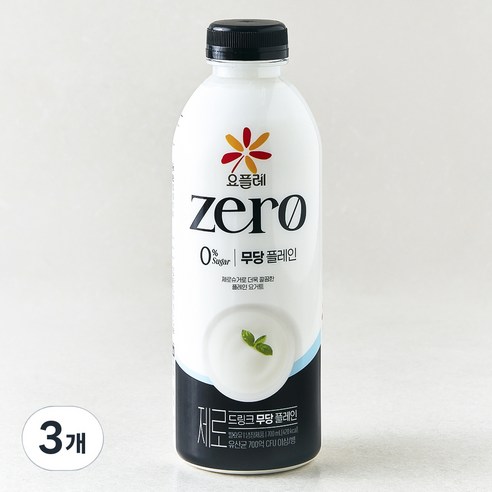 요플레 제로 드링크 무당 플레인, 700ml, 1개입, 3개