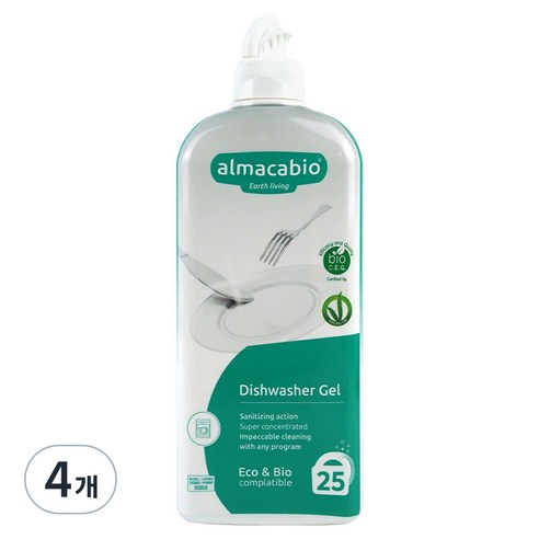 알마카비오 자동식기세척기세제, 500ml, 4개