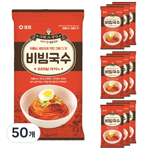 샘표 비빔국수, 135g, 50개