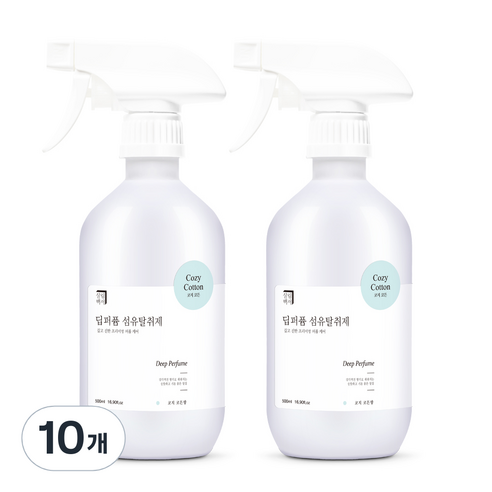 살림백서 딥퍼퓸 섬유탈취제, 500ml, 10개, 코지코튼