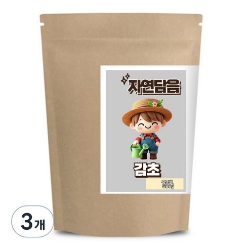 자연담음 감초, 500g, 3개