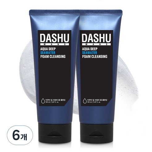 다슈 아쿠아 딥 씨 워터 폼클렌징, 150ml, 6개
