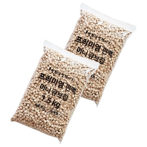 편백아트 프리미엄 편백 미니 큐브칩 혼합색상, 1.5kg, 2개