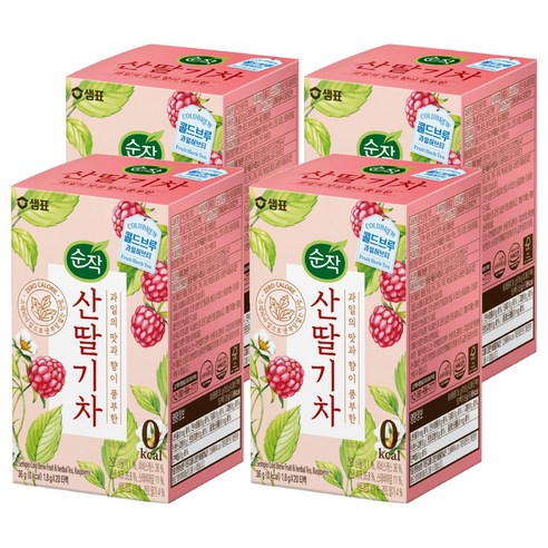 순작 산딸기차 콜드브루 과일허브티, 1.8g, 20개입, 4개
