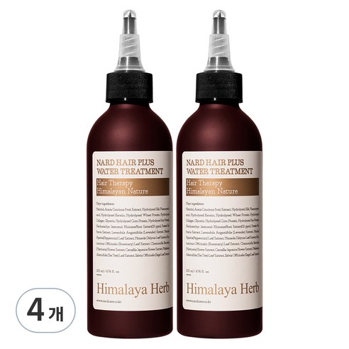 나드 헤어 플러스 워터 트리트먼트, 200ml, 4개