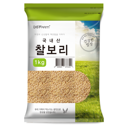 건강한밥상 국산 찰보리쌀, 1kg, 1개 
쌀/잡곡