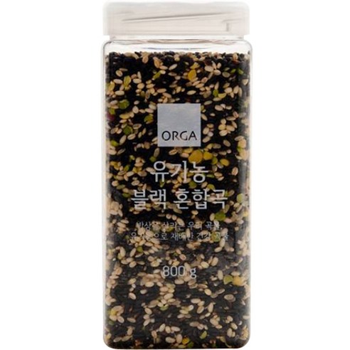 이유식 잡곡 추천  ORGA 유기농 블랙혼합곡, 800g, 1개
