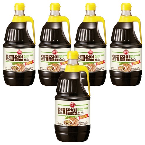 오뚜기 삼겹살 양파절임 소스, 2.1kg, 5개