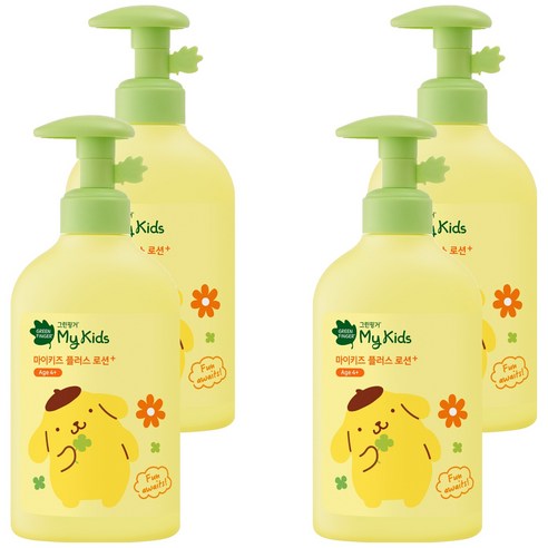 그린핑거 마이키즈 플러스 산리오 고보습 로션, 320ml, 4개