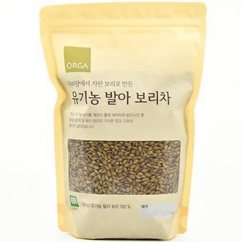 올가홀푸드 우리땅에서 자란 보리로 만든 유기농 발아 보리차, 500g, 1개입, 2개