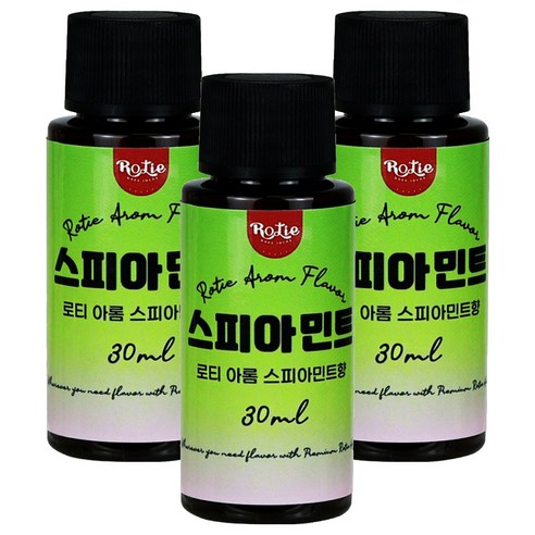 로티 식품향료 스피아민트향 아롬 30ml, 3개