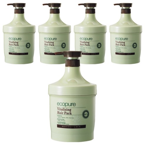 꽃을든남자 에코퓨어 바이탈라이징 헤어팩, 1000ml, 5개