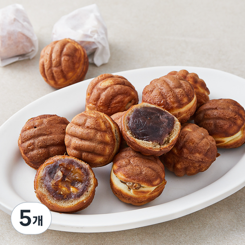 호두르 찰보리 호두과자 20구 파우치, 340g, 5개