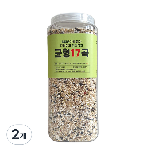 대한농산 통에담은 균형17곡, 2kg, 2개