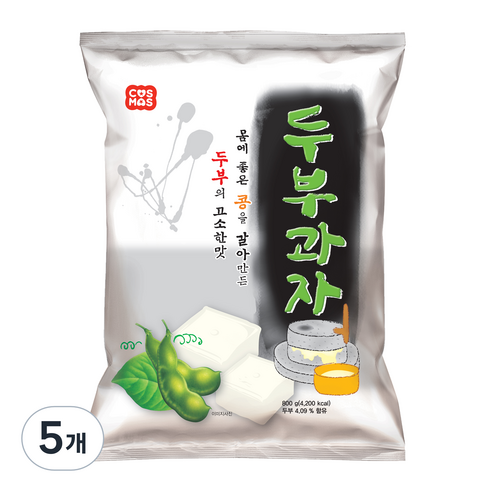 코스모스제과 두부과자, 800g, 5개