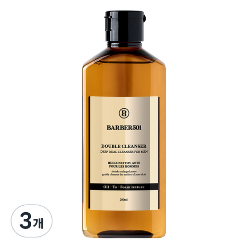 바버501 더블 클렌저, 200ml, 3개