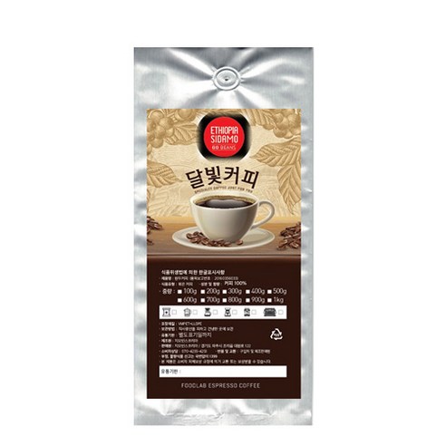 달빛커피 원두 에티오피아 시다모, 에스프레소(가정용), 500g