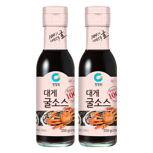 청정원 대게 굴소스, 250g, 2개