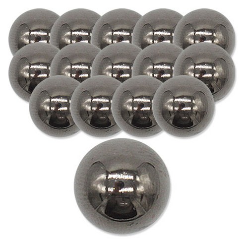 동대문단추왕 반콩 단추 10mm, 흑니켈, 15개