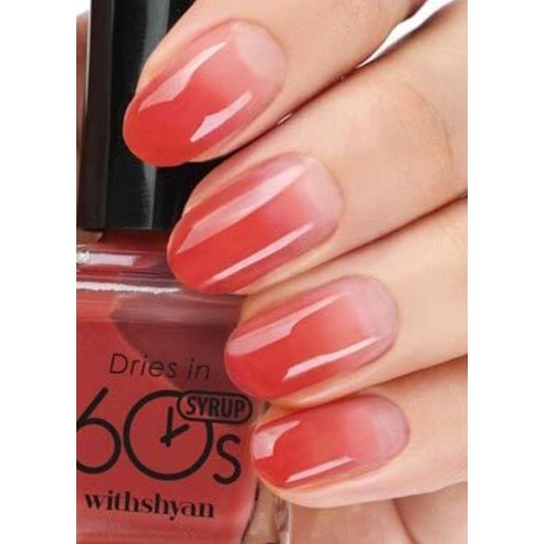 손끝에 스며드는 달콤한 색감, 위드샨 시럽타입 네일 라커