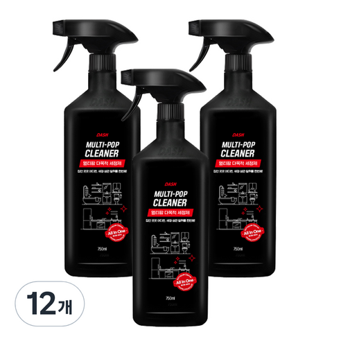 대쉬 멀티팝 다목적 세정제, 12개, 750ml