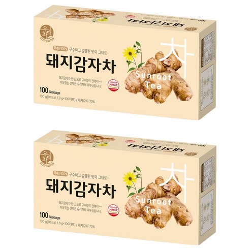 우리차 돼지감자차, 1g, 100개입, 2개