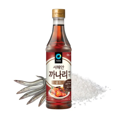 깊은 맛과 풍미를 담은 황금빛 액젓, 청정원 까나리 액젓 골드
