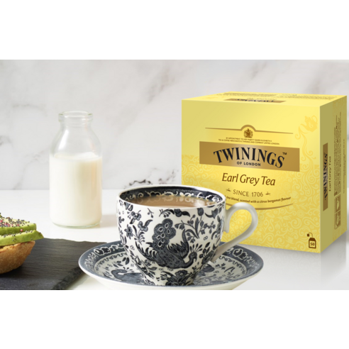 향긋한 베르가못 향으로 일상에 특별함을 더하는 트와이닝 얼그레이 티백