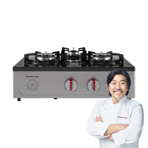 나비엔매직 가스레인지 3구 고객직접설치, GRF-7003PD, LPG