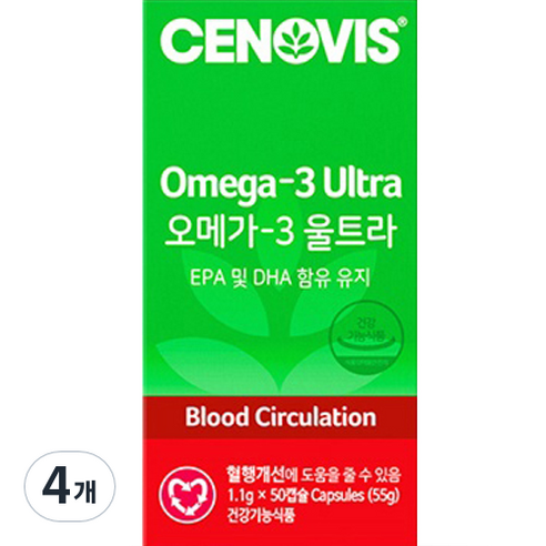세노비스 오메가3 울트라 55g, 4개