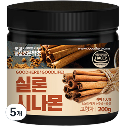 조은약초 실론 시나몬, 200g, 5개