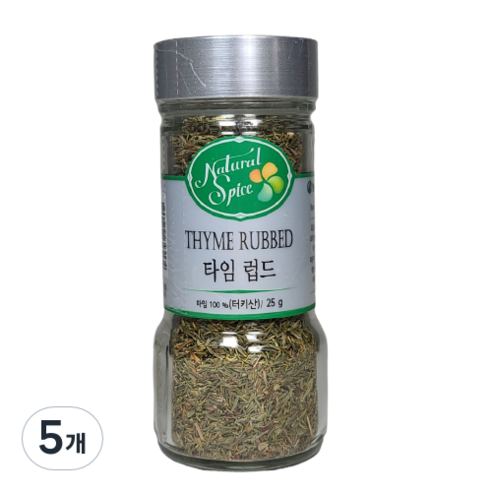 내츄럴스파이스 타임 럽드, 25g, 5개