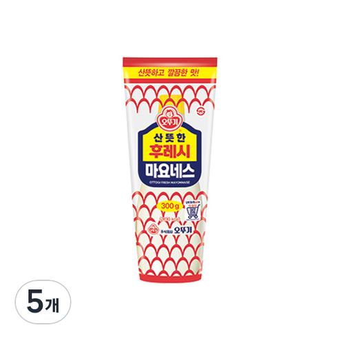 오뚜기 후레시 마요네즈, 300g, 5개