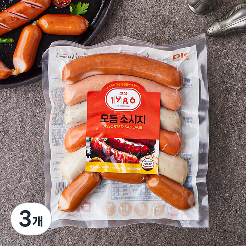 모듬 소시지, 450g, 3개