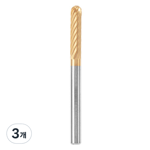 드레멜 텅스텐 카바이드 날 둥근팁 3.2mm 9903DM, 본품, 3개