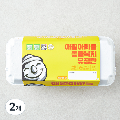 [로켓프레시] 애월아빠들 동물복지 인증 유정란 500g