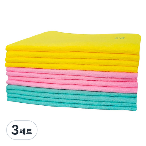 대영 부직포 행주 3종 x 4p 세트, 36개