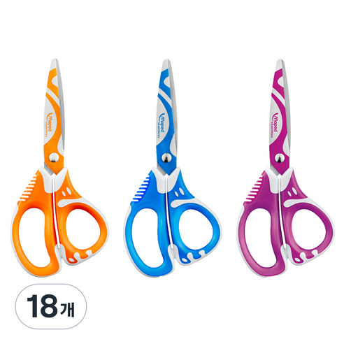 마패드 아동용 제노아핏 가위 13cm, 랜덤발송, 18개