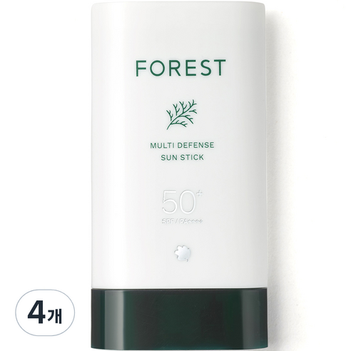 그린핑거 포레스트 멀티 디펜스 선스틱 SPF50+ PA++++, 19g, 4개