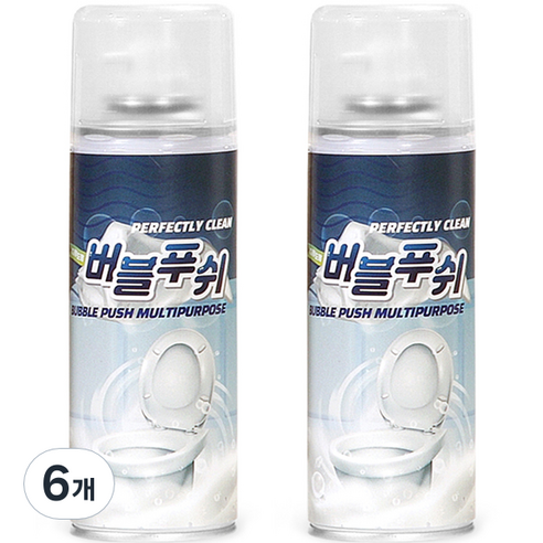 버블푸쉬 배수구 다용도용 클리너, 160g, 6개
